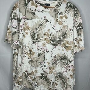 Express Floral Print Short Sleeve Tee